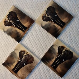 Elephant Coasters Set of 4 (RESTOCKED)